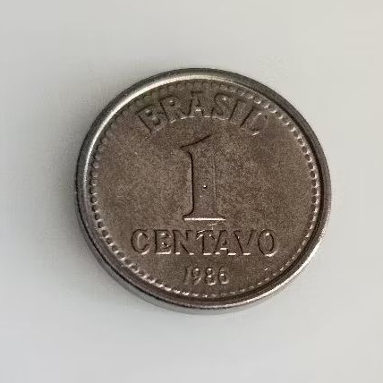 Moeda 1 centavo 1986