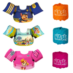 Kit Bóia Colete Salva Vidas Bóia Auxiliar Infantil Patrulha Canina