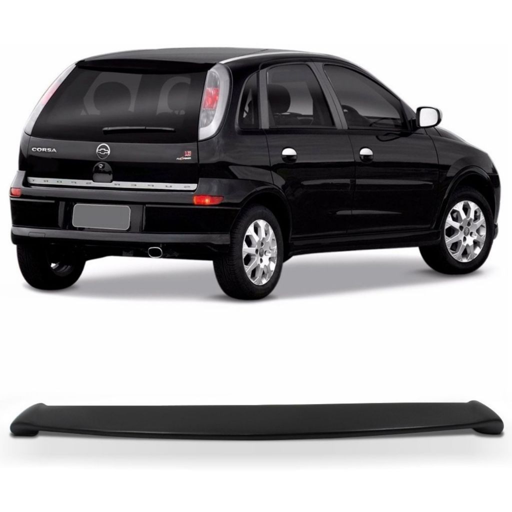 Aerofólio Preto Fosco Corsa Hatch Frente Montana 2002 2003 2004 Á 2012 em Oferta na Shopee