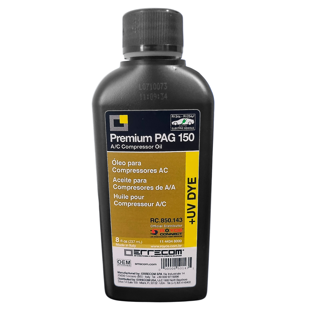 Óleo Compressor Ar Condicionado R134a Pag 150 Contraste Ult
