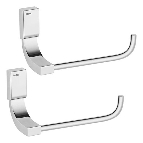 Kit 2 Peças Porta Papel Higiênico Top Cromada Docol 00534206 em Oferta na Shopee