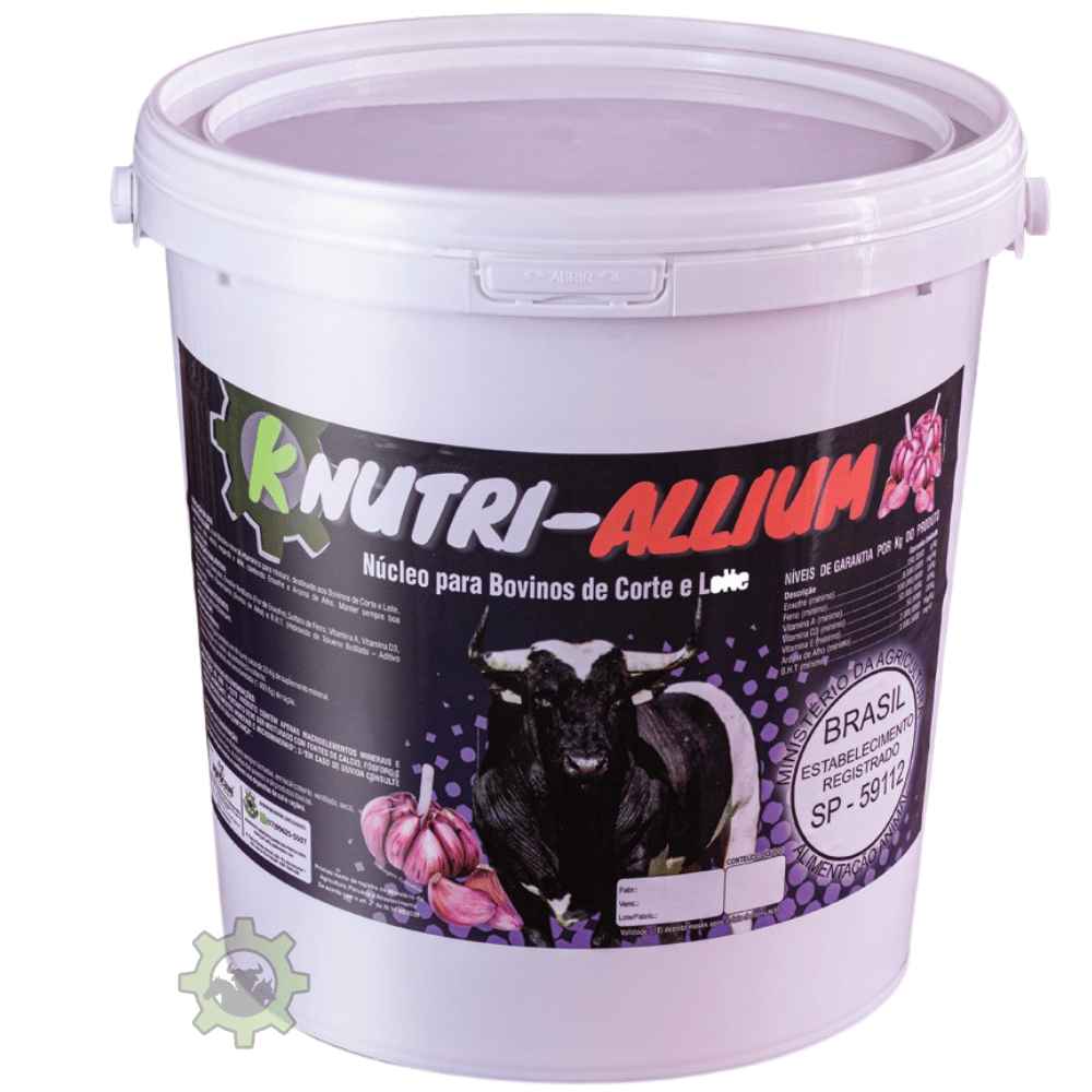 K-NUTRI-ALLIUM Núcleo Bovinos Mosca Carrapatos Vermes 5kg. em Oferta na Shopee
