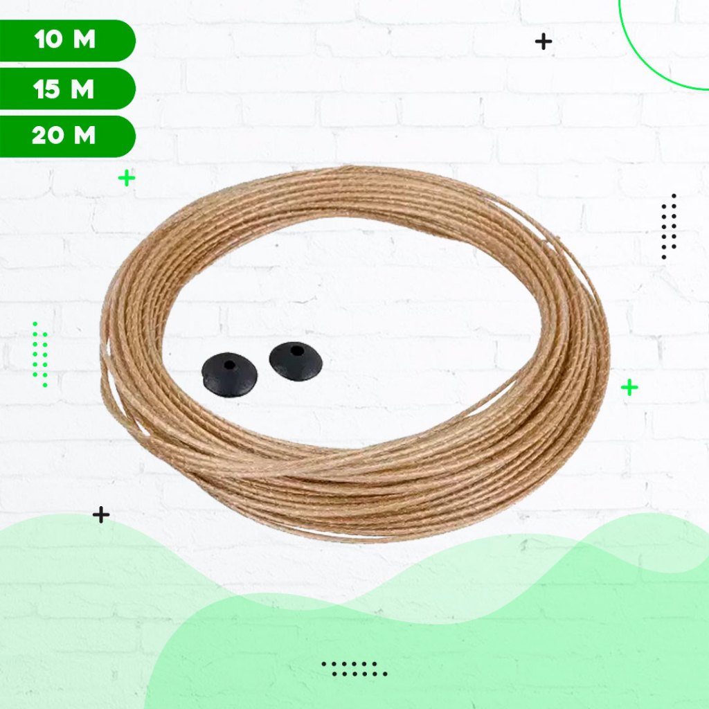 Varal De Roupa De Fio De Aço Reforçado Revestido De Corda De Varal 10m - 20m - 30m