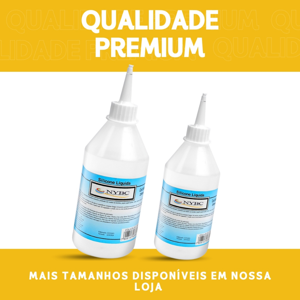 Detalhes do Cola de Silicone Líquida Transparente 100ML/250ML - NL