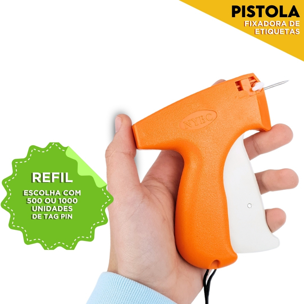 Aplicador De Tag Etiquetadora Com 500 Ou 1000 Refil Tag Pin - NL em Oferta na Shopee