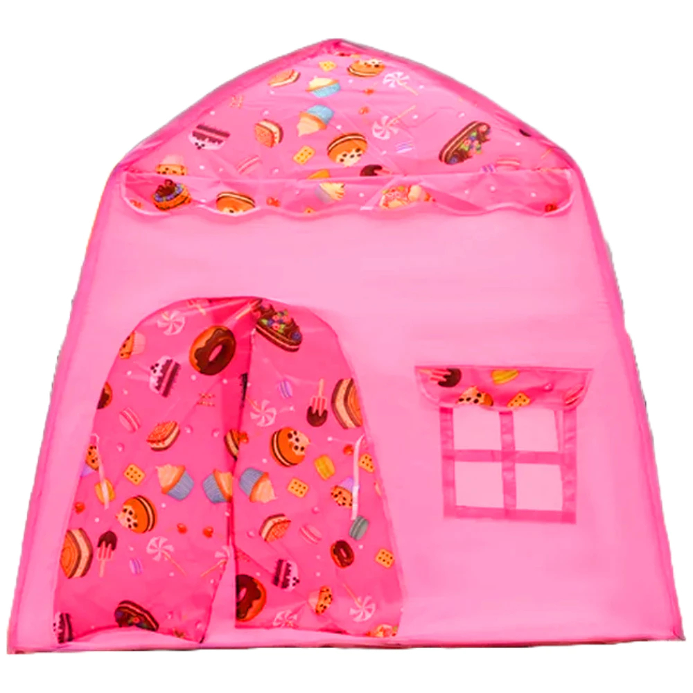 Barraca Infantil Casa c/ estampa de Doces  - Melhor poliéster da geração C/ Certificado Inmetro em Oferta na Shopee