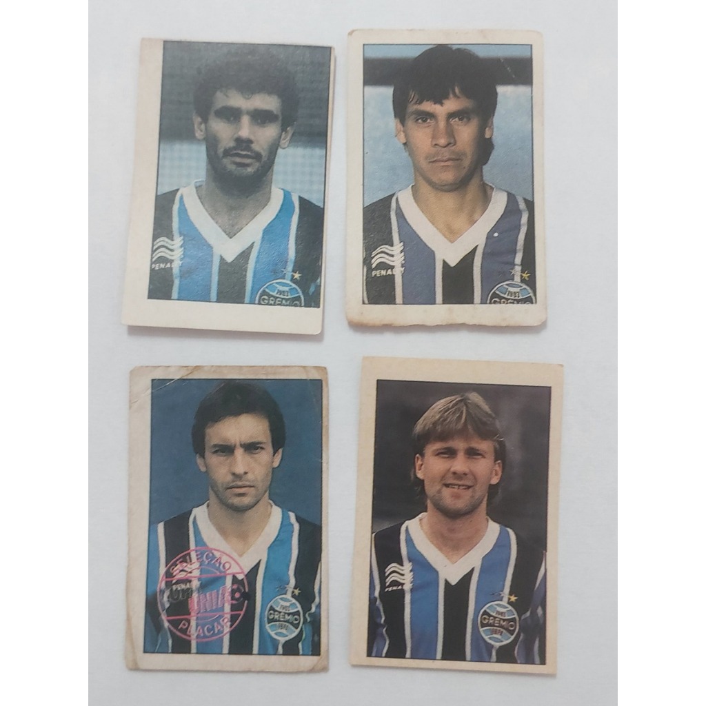Lote 04 Figurinhas Do Grêmio Copa União 1987