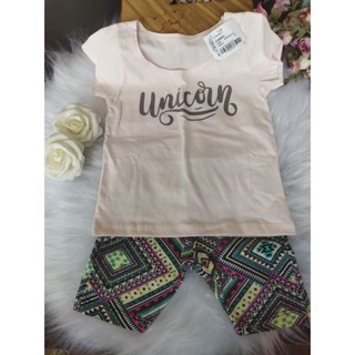 Conjunto Infantil Feminino (Blusa Manga + Bermuda Ciclista) Tam: 02, Marca: Rovitex