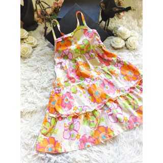 Vestido Infantil Feminino, Modelo Alças Finas, Estampa Floral, Tam: 3, Marca: Geoge. Walmart brasil