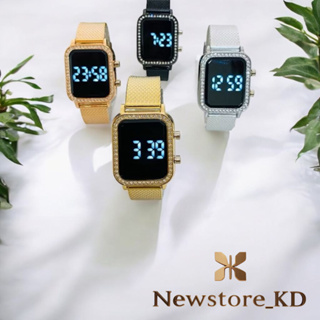 Relógio Feminino Digital led Brilho Pulseira Resina Com Strass + 1 PULSEIRA DE BRINDE em Oferta na Shopee