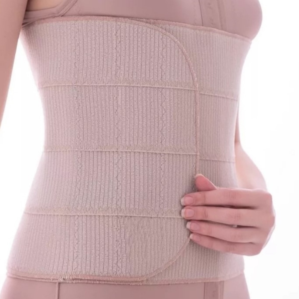 Faixa Cinta Abdominal Pós Cirúrgica 4 gomos Bariátrica Lipo, Hérnia Abdominoplastia Reg. Anvisa