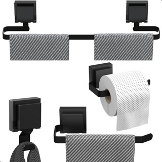 Kit Banheiro Ventosa Sem Furo 4 Peças em Oferta na Shopee