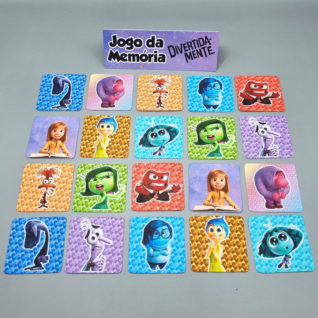 Lembrancinha Personalizada Divertidamente - Jogo da Memória Divertidamente