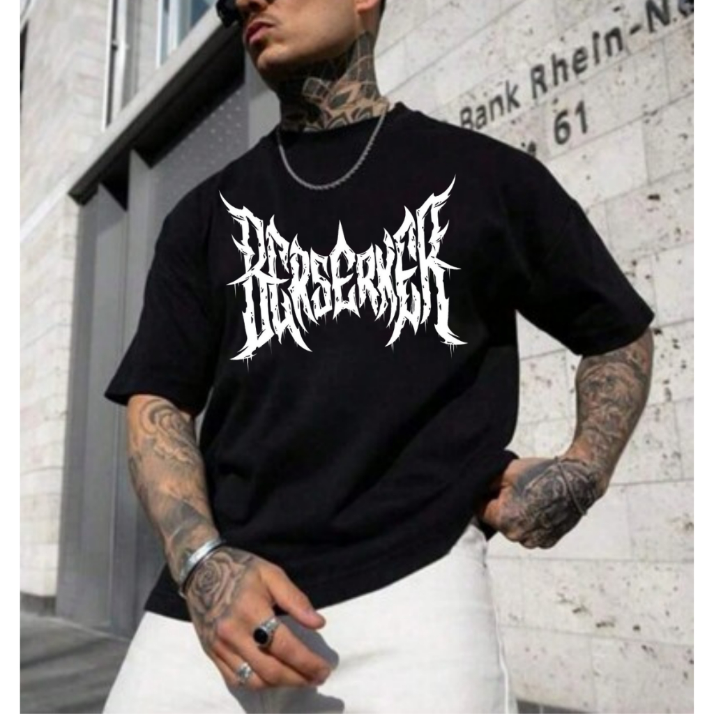 Camiseta Masculina Streetwear Oversized Treino Academia Estampa Berserk Lançamento
