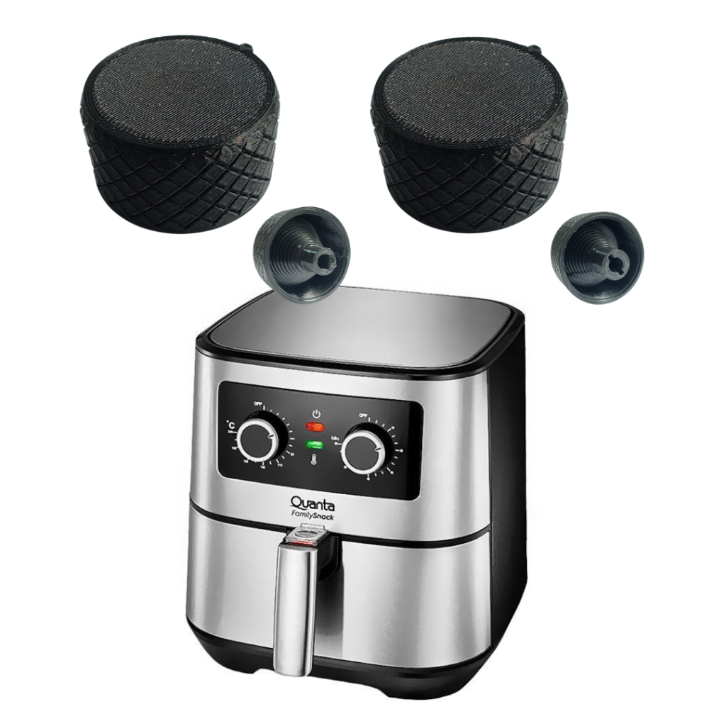 Botão Compatível Fritadeira Elétrica Quanta Family Snack QTAF500 Tempo Timer Temperatura