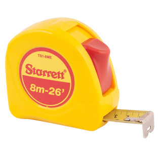 Trena curta de aço 10 m x 33', 8 m x 25 mm, 5 m x 19 mm, 3 m x 13 mm STARRETT