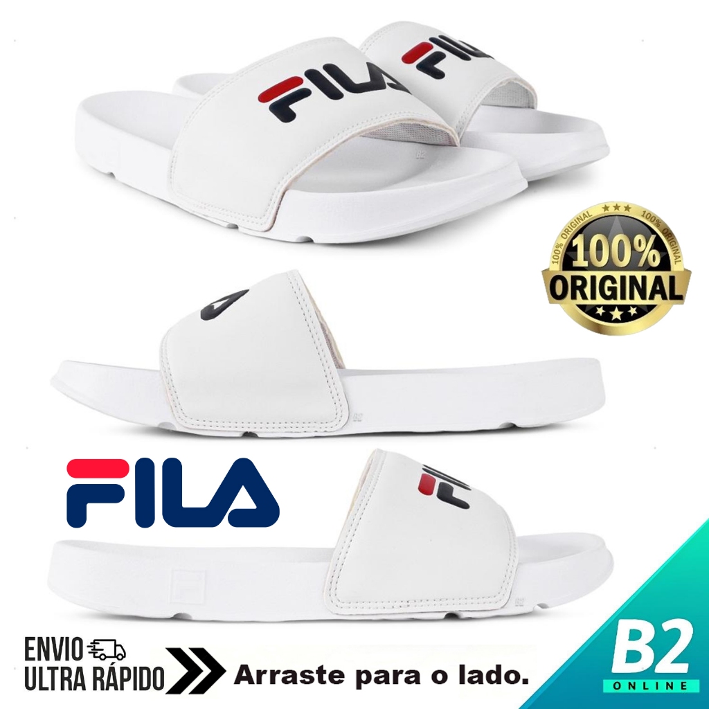 Chinelo Slide Fila Drifter Basic Masculino 100% Original Com Nota Fiscal e Garantia - Men Shoes