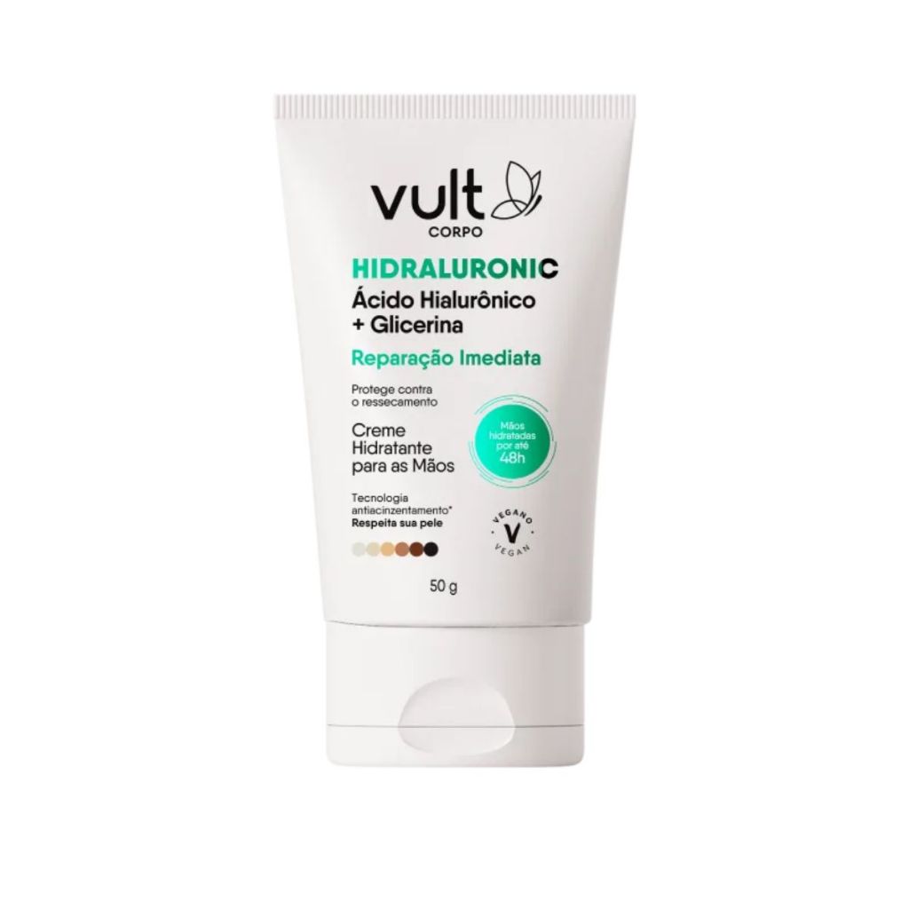 Creme Hidratante para as Mãos Vult Corpo Hidraluronic Reparação Imediata 50g - Beauty