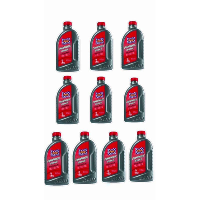 KIT 10 LITROS DE ÓLEO RAID ATF DEXRON 6 PARA CÂMBIO AUTOMÁTICO