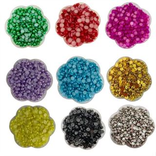Meia Pérola - Cores - 6MM 50 Gramas em Oferta na Shopee