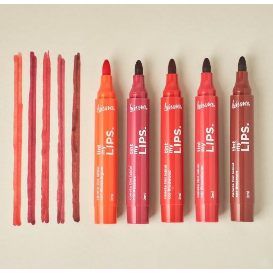 Caneta Antiaderente Tint Labial Vegano Luisance Mate Marcador De Cor Fácil
