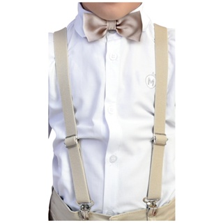 Kit Gravata + Suspensório Infantil Lembrancinha Para Casamento Pajem Varias Cores em Oferta na Shopee