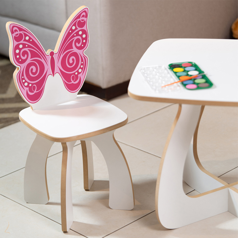 Mesa Infantil Cadeira Borboleta, mesinha, infantil, mesa, mdf(2 Cadeiras) em Oferta na Shopee
