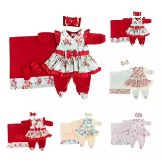 Kit 5 Peças Saída Maternidade Roupa De Bebê Menina Catarina em Oferta na Shopee