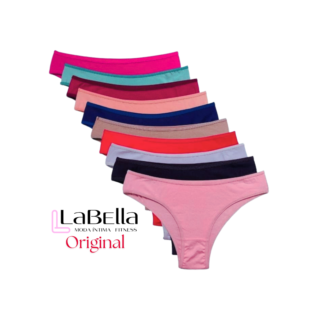 Kit 05 e 10 Calcinha Juvenil/Infantil de Algodão Forro 100% Algodão Menina Moça Conforto C-01 em Oferta na Shopee