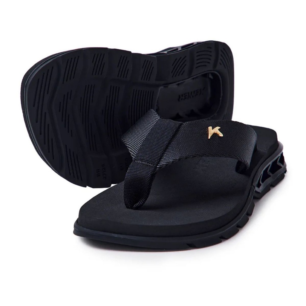 Sandália Chinelo Kenner Rakka Kids Infantil Oiginal DVZ Preto