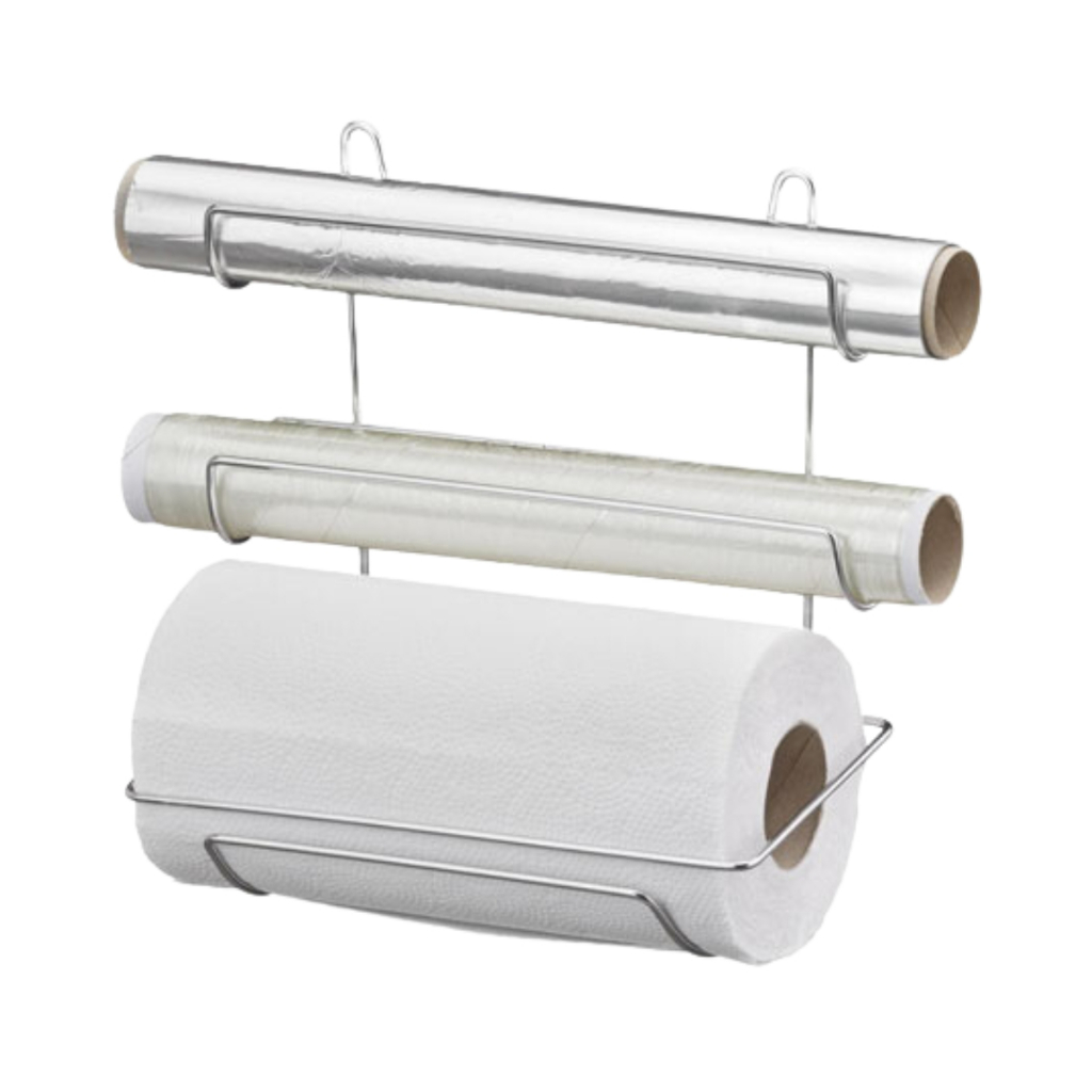 Suporte De Rolos De Papel Triplo Para Parede Cromado Passerini em Oferta na Shopee