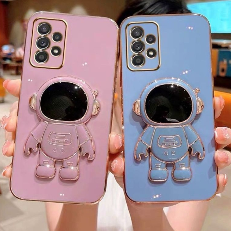 Capa Capinha de Celular Suporte Astronauta Samsung A10 A20 A30 A50 A70 A12 A22 A32 A03 A13 A23
