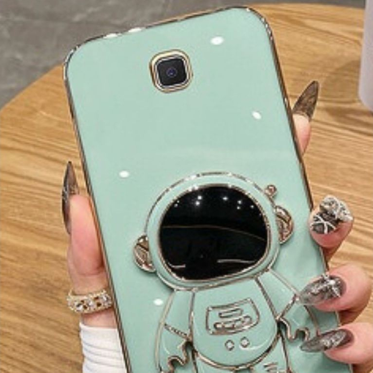 Crystal Capas - Capinha de Celular Luxuosa com Suporte Astronauta para Samsung J2 Prime,J5 Prime, J7 Prime