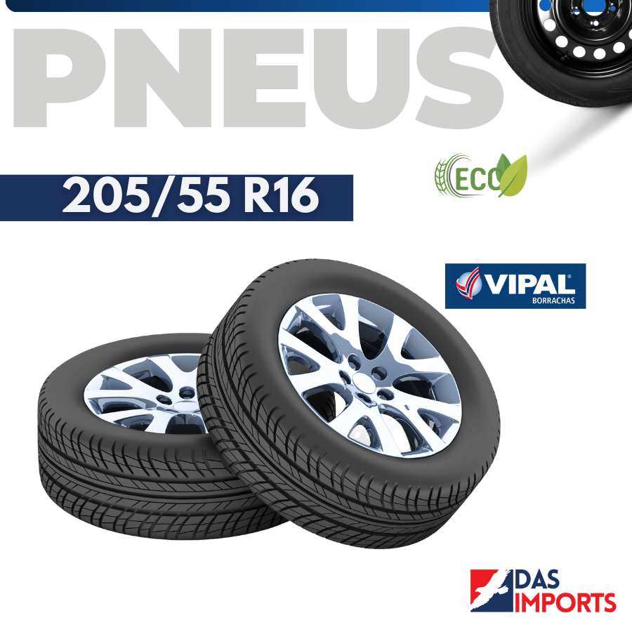 Par pneu 205/55 R16 Remold Novo Vipal + garantia