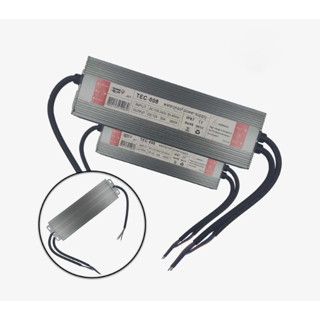 Fonte de Alimentação Blindada 12v 30A Slim Automático