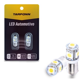 Par Lâmpada Led Farolete 69 Ba9 5 Leds 5050 12v 69 Ba9s 1 Polo 12v Volts 5 Leds 6000k Luz Branca Branco em Oferta na Shopee