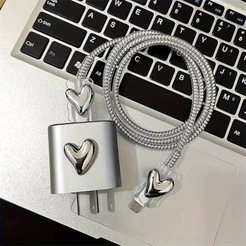 Capa Protetora Carregador IPhone Bonito USB / USB-C Protetor De Fio Telefônico Para iPhone 11 12 13 14 15 Pro Max " .re