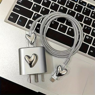 Capa Protetora Carregador IPhone  Bonito USB / USB-C Protetor De Fio Telefônico Para iPhone 11 12 13 14 15 Pro Max " .re