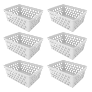 Cesto Organizador Kit 6 Pequeno Branco Cestinha Gaveta Multiuso em Oferta na Shopee