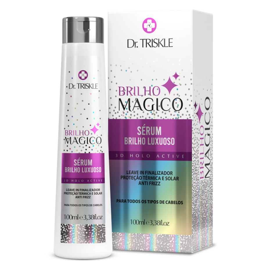 Dr. Triskle Sérum Finalizador Luxuoso Brilho Mágico Efeito Holográfico Proteção Térmica 100ml