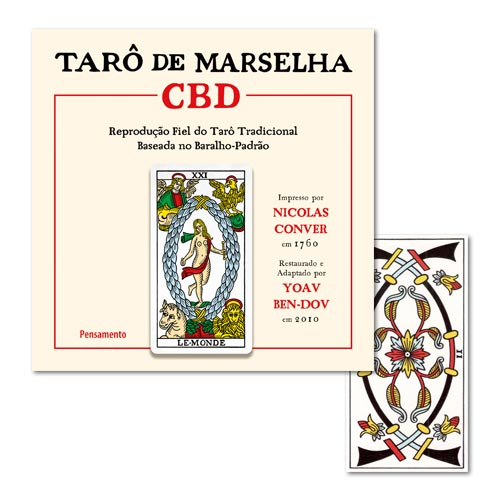 Livro Tarô de Marselha CBD (Livro + Cartas) em Oferta na Shopee