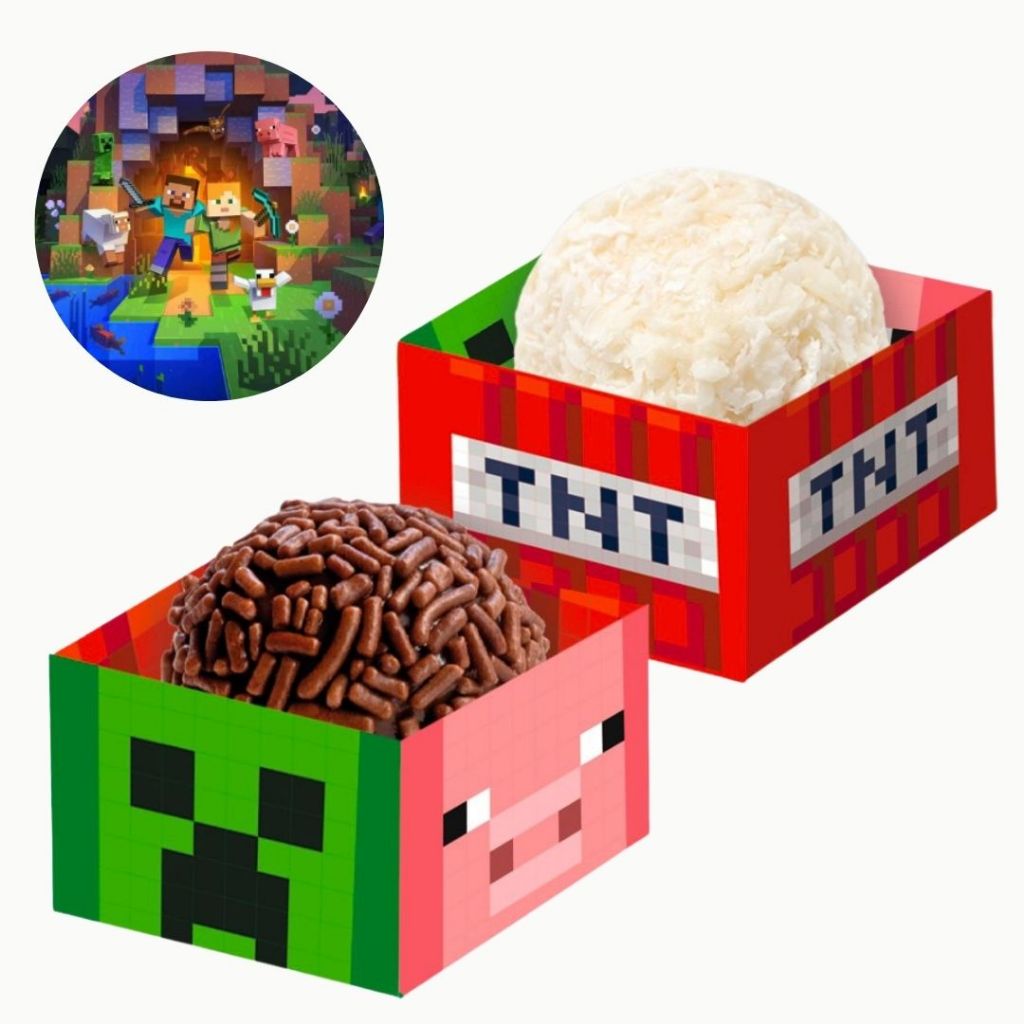 40~160 PORTA FORMINHA MINECRAFT FESTCOLOR em Oferta na Shopee