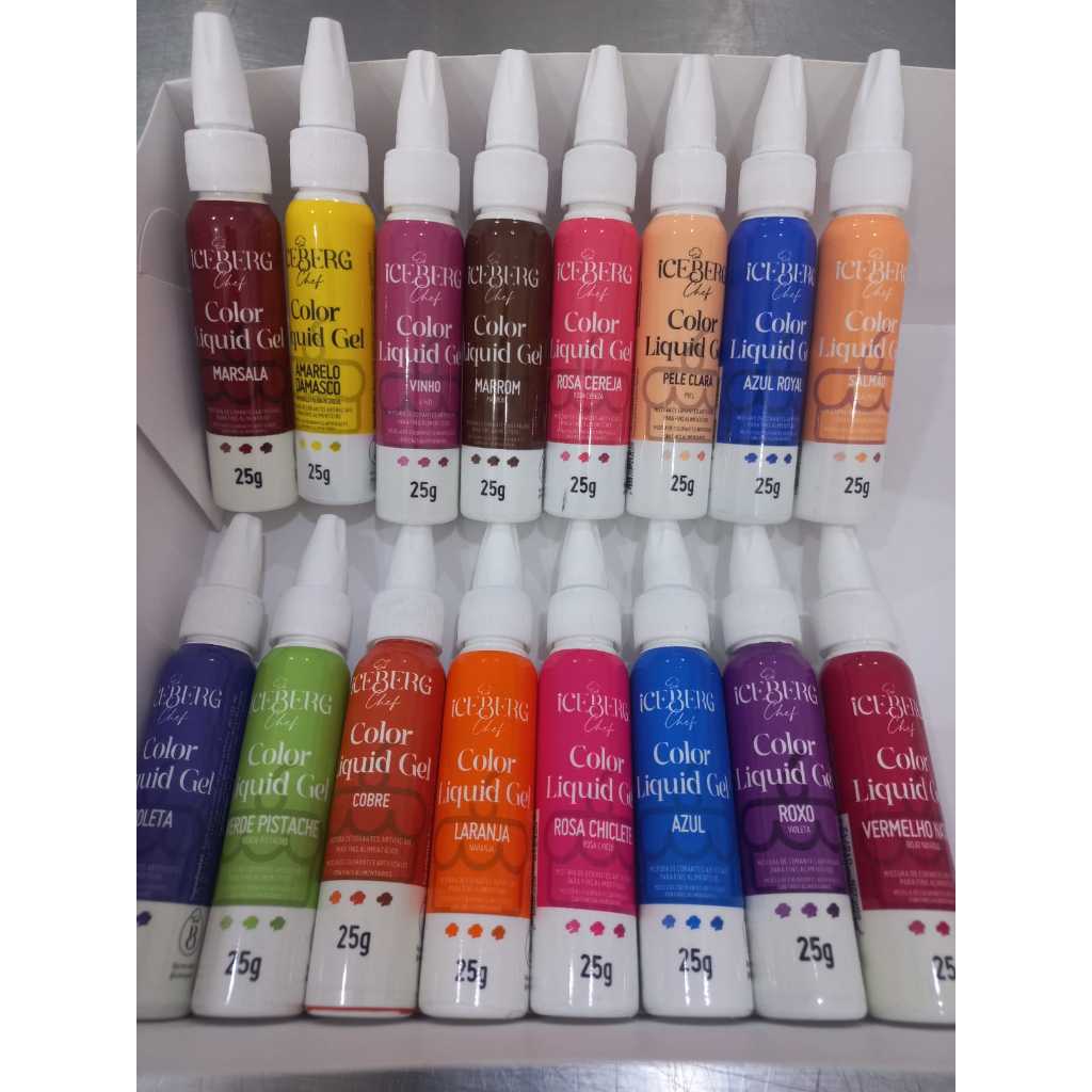 Corante Alimentício Gel Cores 25g Icerberg em Oferta na Shopee