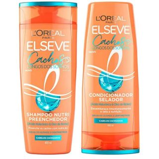 Kit Elseve Cachos dos Sonhos - Shampoo e Condicionador 400ml em Oferta na Shopee