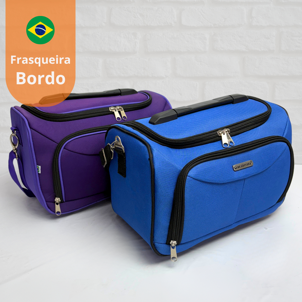 Frasqueira de bordo necessaire manicure organizadora multifuncional em Oferta na Shopee