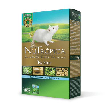 Ração NuTrópica Twister 300g – Alimento Premium Extrusado para Roedores