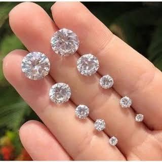 Brinco de Prata 925 Ponto de Luz Zircônia. em Oferta na Shopee