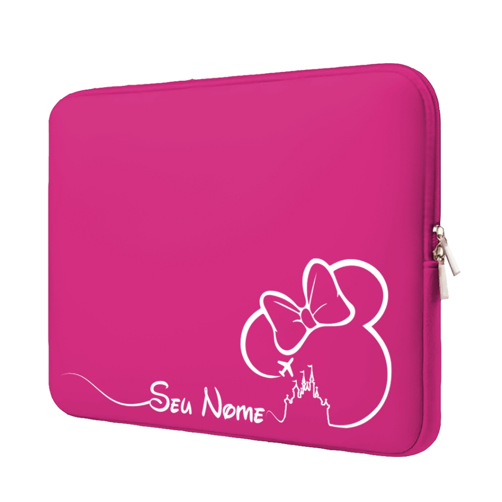 Imagem Capa Case Pasta Maleta para Notebook Neoprene Ultrabook 15.6/14/13.3/12/11 Minney Love Orlando 2