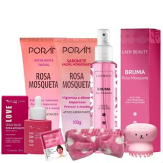 Kit limpeza facial rosa mosqueta completo em Oferta na Shopee