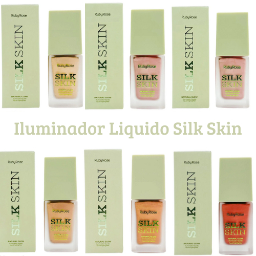 Lançamento Iluminador Liquido Natural Glow Silk Skin - Ruby Rose em Oferta na Shopee